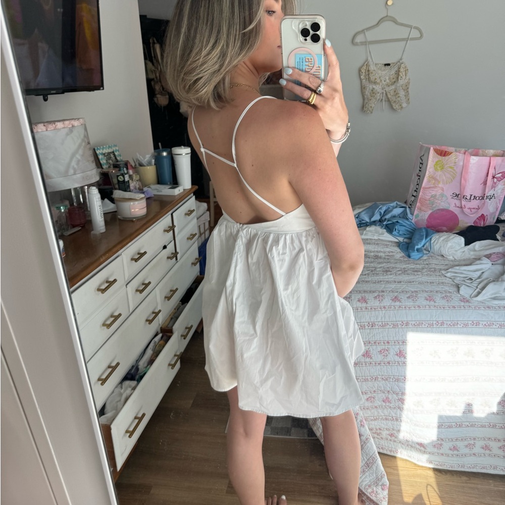 White Tank Dress - Picture 3 of 10